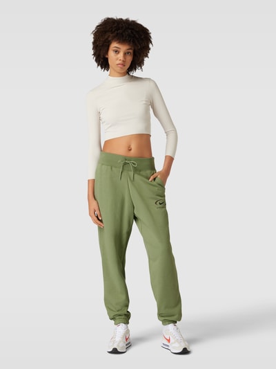 Nike Sweatpants met labelprint Flessengroen - 1