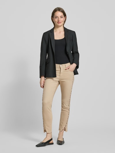 Angels Spodnie o kroju slim fit z wypustkami w kontrastowym kolorze model ‘Ornella’ Piaskowy 1