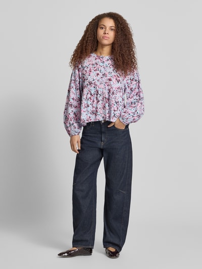 Marc O'Polo DENIM Regular Fit Langarmbluse aus Viskose-Baumwoll-Mix  Rauchblau 1