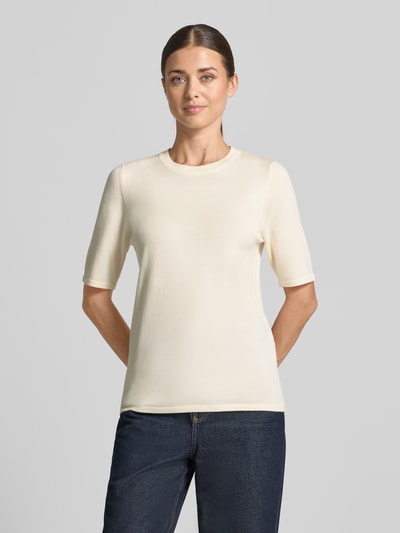 ICHI Regular Fit Pullover in Strick-Optik Modell "LULS" Offwhite 4