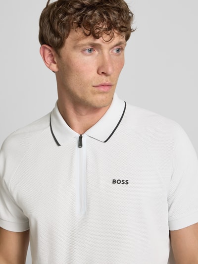 BOSS Green Regular fit poloshirt van puur katoen, model 'PHILIX' Lichtgrijs - 3