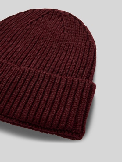 Unio Beanie mit Kaschmir-Anteil Bordeaux 2