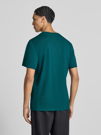 Männermodel trägt Regular fit t-shirt met ronde hals Model 'EVOLUTION' van The North Face, labelstitching, ruglengte maat M 72 cm, ganzlichaamsaanzicht rugaanzicht