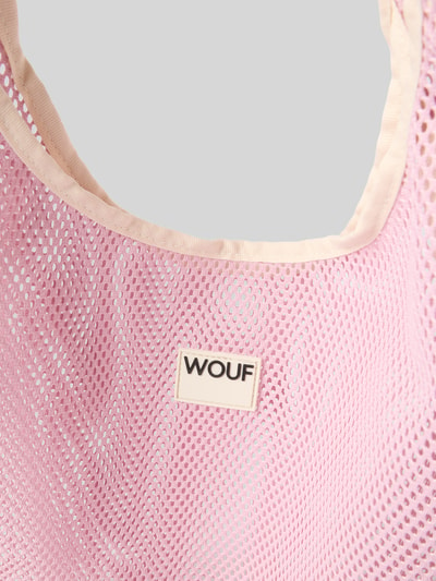 WOUF Handtas met ajourpatroon, model 'Blush' Rosé - 3