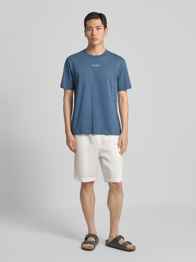 Marc O'Polo Regular Fit T-Shirt aus reiner Baumwolle Blau 1