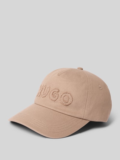 HUGO Basecap mit Label-Bagdes Modell 'Cara' Sand 1