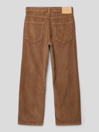 GANT Loose fit broek in ribcordlook Lichtbruin - 3