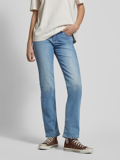 Levi's® 300 Straight Leg Jeans im 5-Pocket-Design Modell 'SHAPING STRAIGHT' Hellblau 4