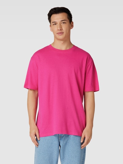 JAKE*S STUDIO MEN T-Shirt mit Rundhalsausschnitt Pink 4