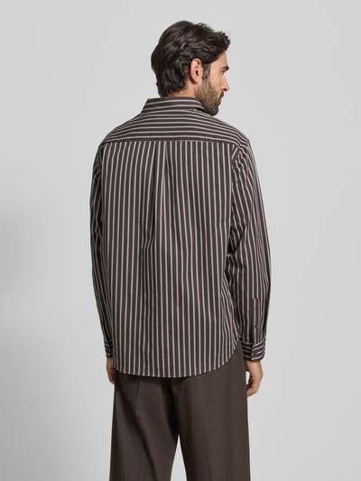 Wood Wood Freizeithemd mit Knopfleiste Modell 'Nico' Mittelbraun 5