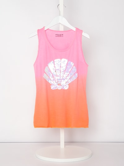 Review for Teens Tanktop mit Pailletten-Motiv und Farbverlauf Neon Pink 1