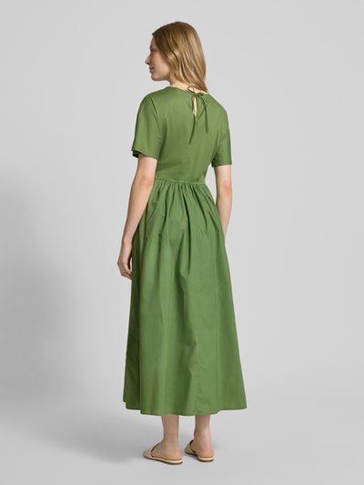 Weekend Max Mara Maxikleid mit V-Ausschnitt Modell 'BRONZO' Gruen 5