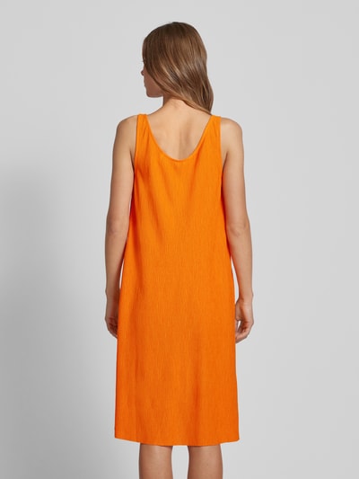 s.Oliver RED LABEL Knielange jurk met plissévouwen Oranje - 5