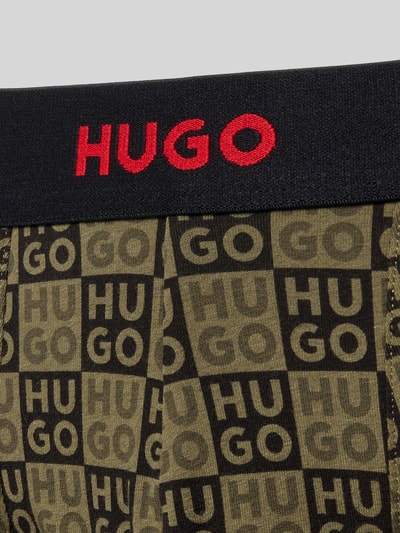 HUGO Trunks aus Baumwoll-Mix im 3er-Pack Oliv 2