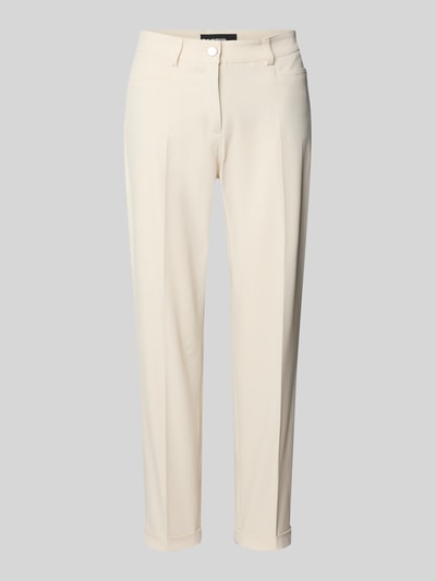 Cambio Spodnie materiałowe o kroju slim fit w kant model ‘KATHREEN’ Beżowy 2