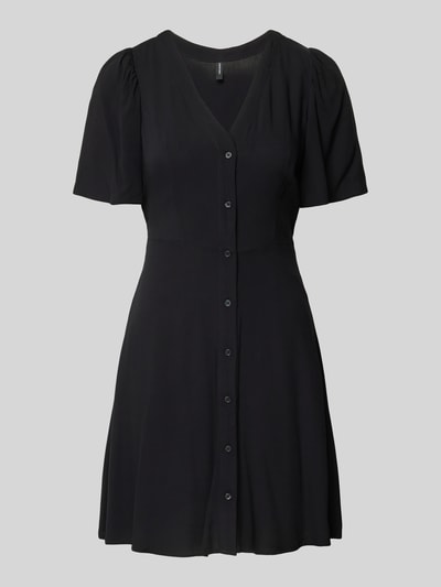 Vero Moda Tailliertes Minikleid aus reiner Viskose Modell 'ALBA' Black 2