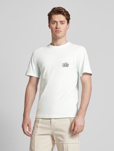 Jack & Jones T-shirt z nadrukiem z motywem model ‘LAFAYETTE’ Miętowy 4