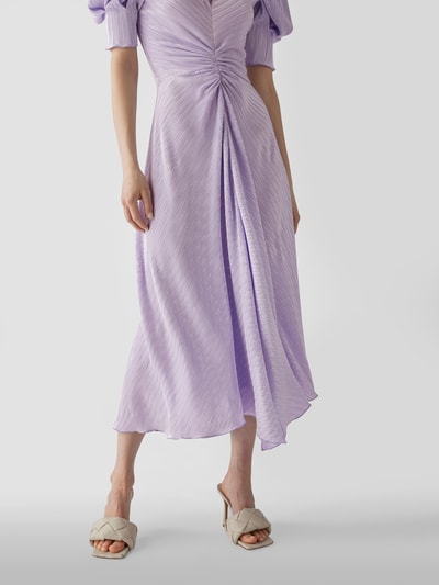 ROTATE Abendkleid mit Strukturmuster Lavender 3