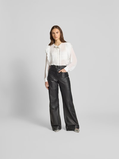 Self-Portrait Hemdbluse mit Knopfleiste Weiss 1