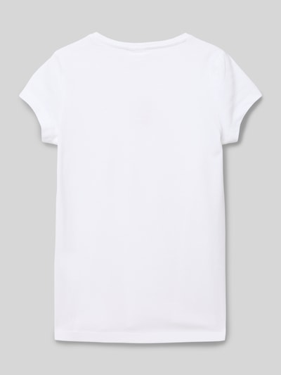 s.Oliver RED LABEL T-shirt o linii A z haftem Biały 3