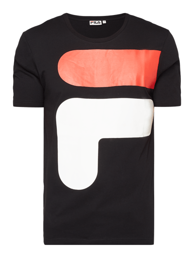 FILA T-shirt z nadrukiem z logo  Czarny 2