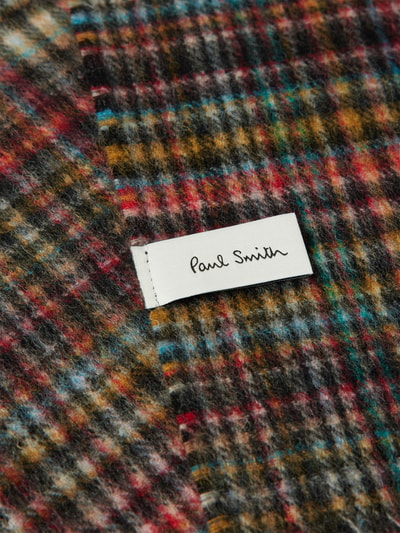 PAUL SMITH Schal mit Label-Detail Mittelbraun 2