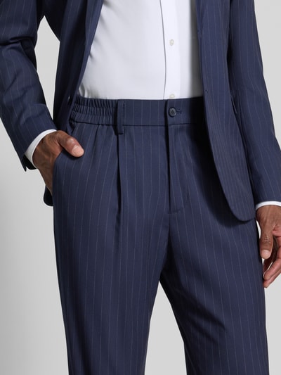 s.Oliver BLACK LABEL Wide Leg Anzughose mit Viskose-Anteil Marine 3