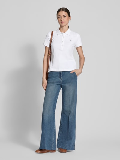 Gant Koszulka polo z wyhaftowanym logo Biały 1