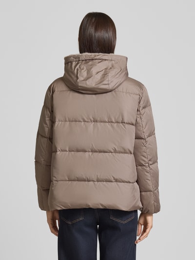 WHITE LABEL Steppjacke mit Kapuze Taupe 5