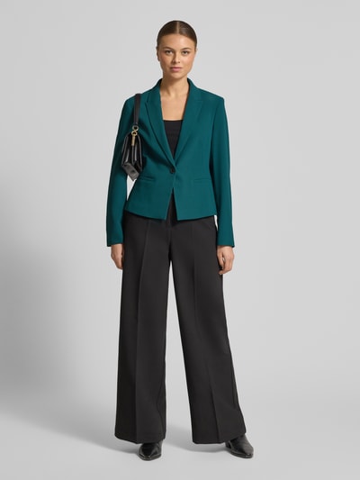 COMMA Slim Fit Blazer mit Paspeltaschen Petrol 1