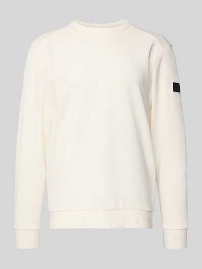 Tom Tailor Regular Fit Langarmshirt aus Baumwoll-Mix Offwhite 2