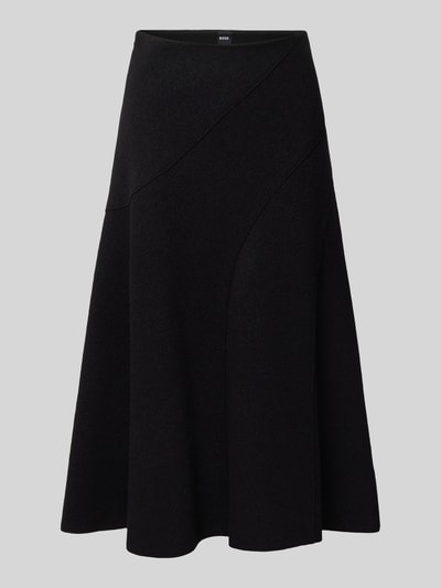 BOSS A-Linien Rock aus gekochter Schurwolle Modell 'VICENA' Black 2