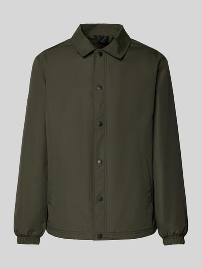 Superdry Jack met platte kraag en steekzakken Olijfgroen - 2