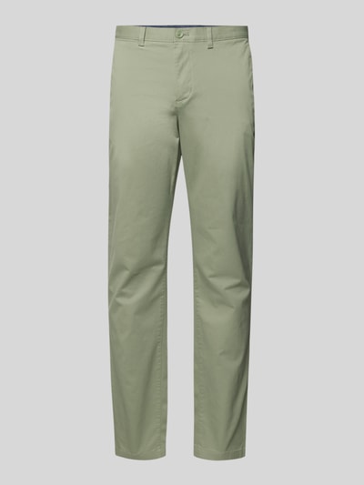 Tommy Hilfiger Straight leg chino van katoenmix, model 'DENTON' Groen - 2