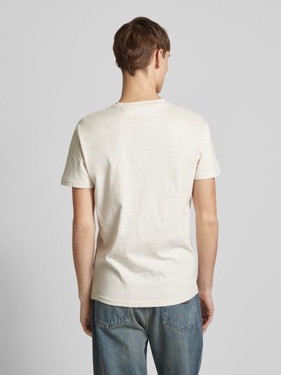 Tommy Jeans T-Shirt mit Label-Print Offwhite Melange 5