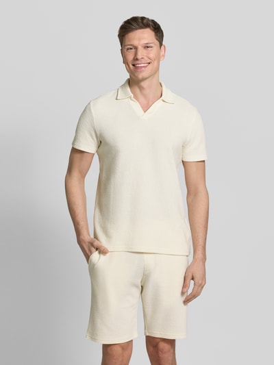MCNEAL Koszulka polo o kroju regular fit z mieszanki bawełny Écru 4