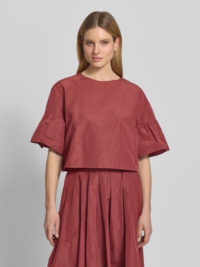 Weekend Max Mara Kort blousetop met katoen model 'BREAK' Donkerrood - 4