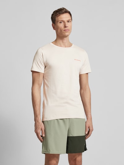 COLUMBIA T-Shirt mit Label-Print Sand 4