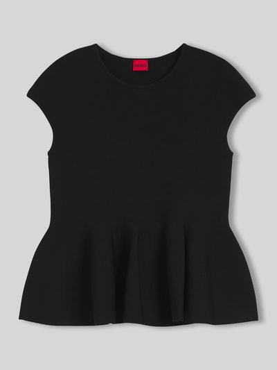 HUGO Regular Fit Top aus Viskose-Mix Modell 'Siefata' Black 2