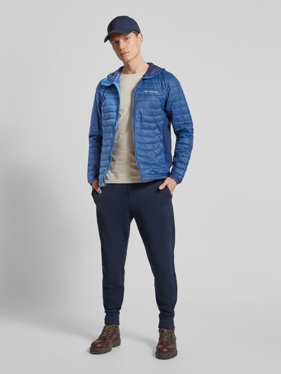 COLUMBIA Jacke mit Label-Print Modell 'Powder Pass Hybrid' Marine 1