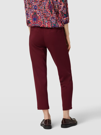 Christian Berg Woman Stoffen broek met siernaden Bordeaux - 5