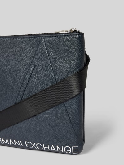 ARMANI EXCHANGE Handtasche mit Label-Detail Modell 'Pilot' Dunkelblau 2