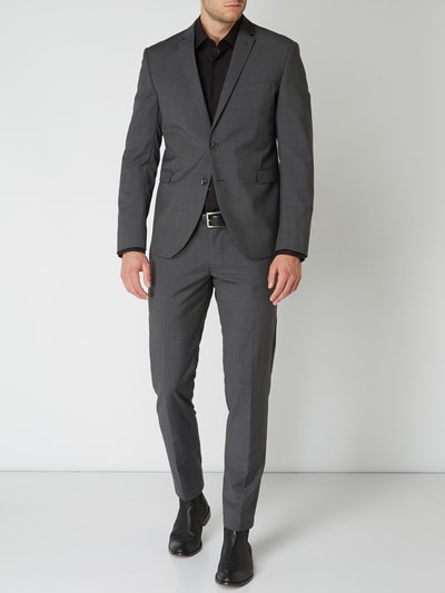 HUGO Slim Fit Business Hemd mit Teilungsnähten Black 1