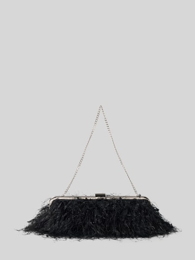 Jake*s Cocktail Clutch mit Federn StretchFeather Black 1