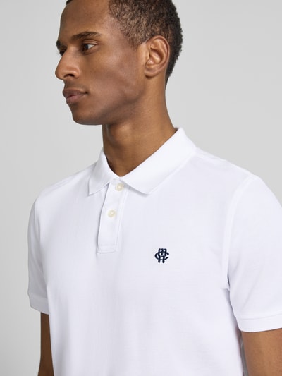 MCNEAL Regular Fit Poloshirt mit Knopfleiste und Label-Stitching Weiss 3