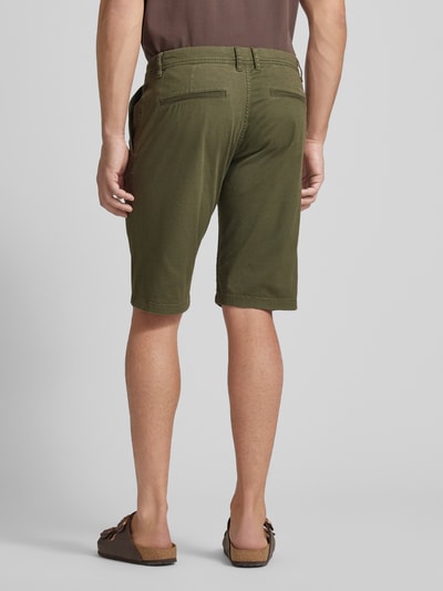 Tom Tailor Straight Leg Bermudas in unifarbenem Design Oliv 5