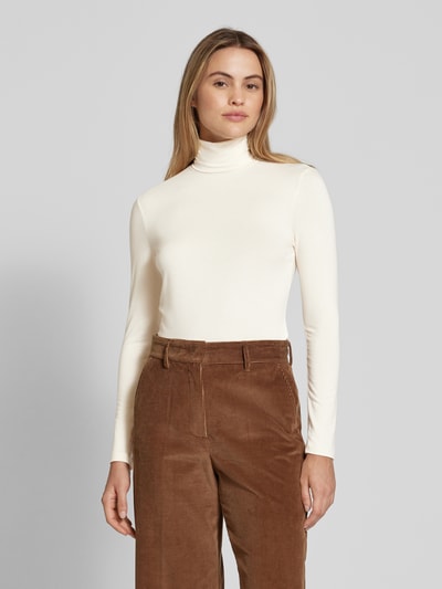 Lauren Ralph Lauren Sweter z dzianiny z golfem model ‘ALANA’ Écru 4