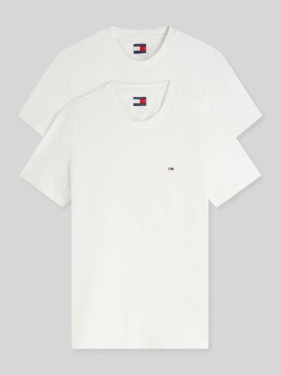 Tommy Jeans T-shirty o kroju slim fit z czystej bawełny w zestawie 2 szt. Złamany biały 2