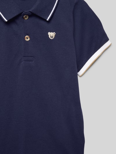 Steiff Regular Fit Poloshirt mit Logo-Badge Marine 2