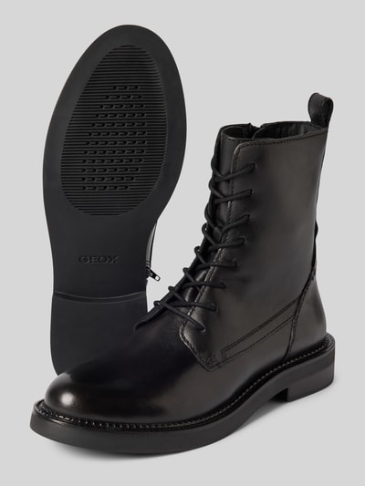 Geox Kozaki sznurowane z zamkiem błyskawicznym model ‘SERILDA’ Czarny 4